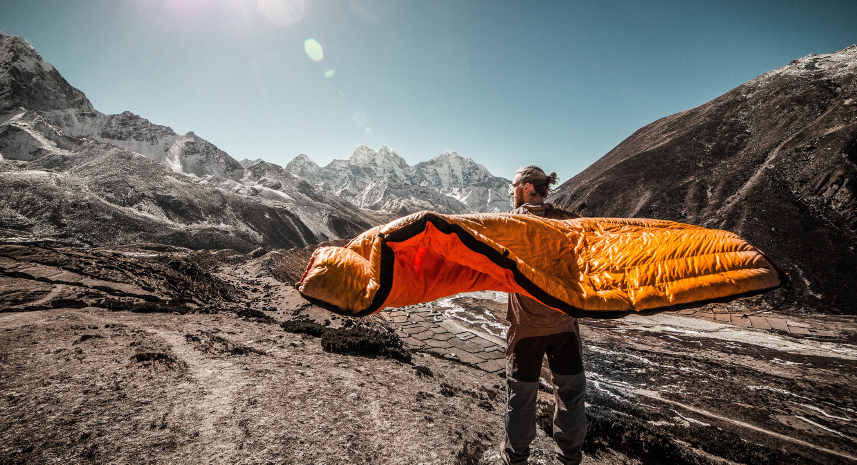 Guy with Quilt